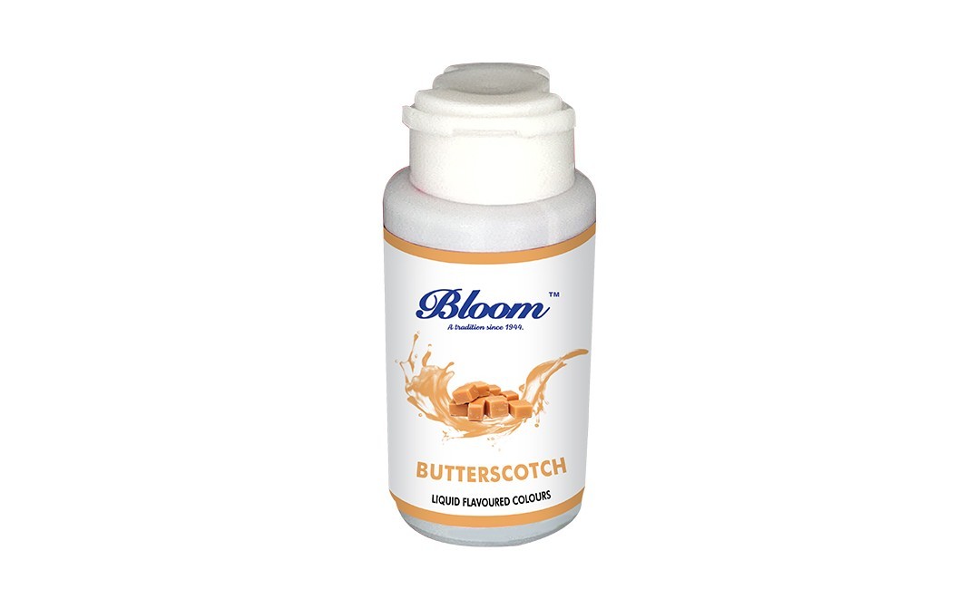 Bloom Butterscotch Liquid Flavoured Colours   Plastic Bottle  30 millilitre